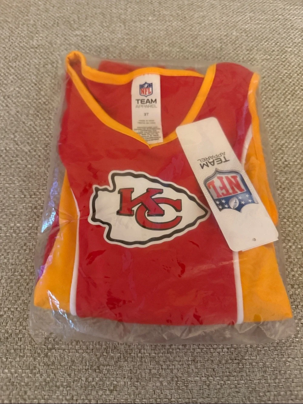 Old Navy Red Kansas City Chiefs Graphic Mesh Dress l